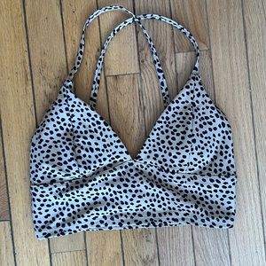 Cheetah longline sports bra